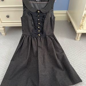 Kensie black with gold flecks party dress with beaded detail